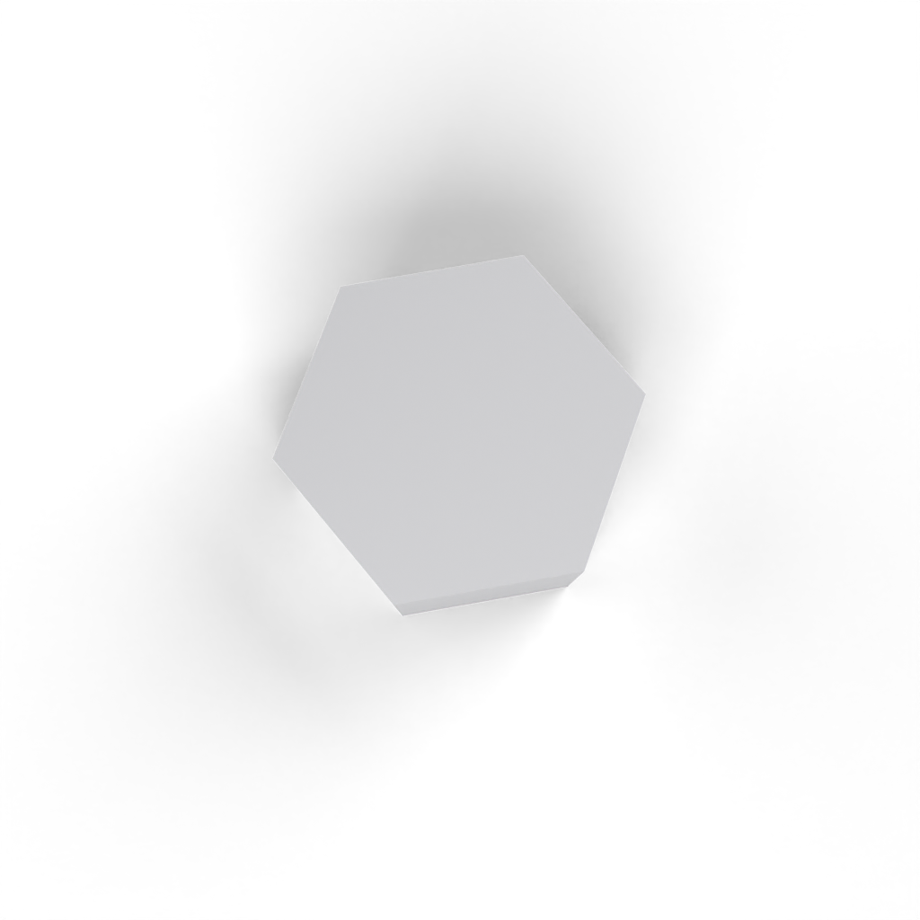 hexagon planter plain view 3